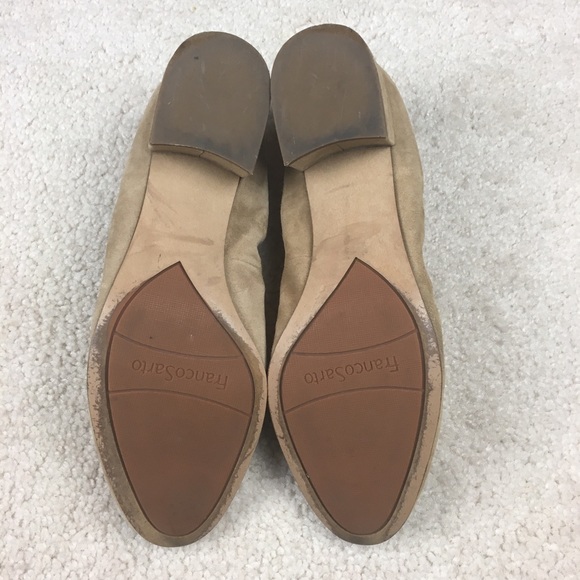 Franco Sarto Hartford Suede Kitten Heels Tan Size 9 - Picture 7 of 9